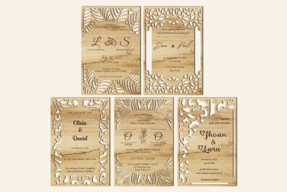 Beyond Paper: Crafting Unforgettable Invitations with a 5-Piece Set