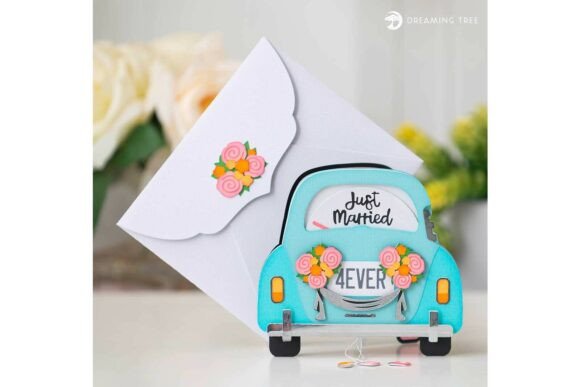 Celebrate New Beginnings with the Just Married Reveal Card SVG