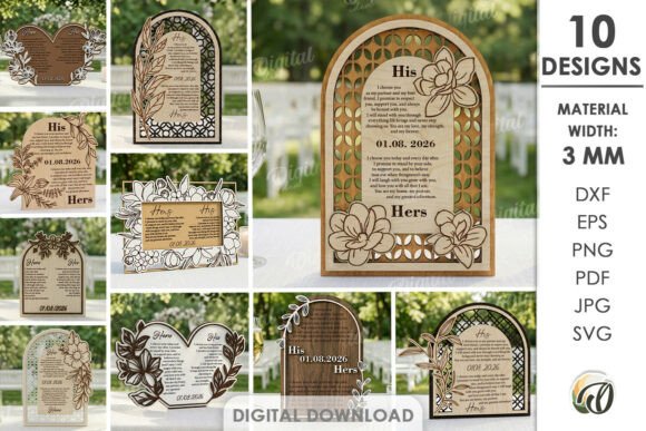 Crafting Timeless Keepsakes with 3D Wedding Vow Displays