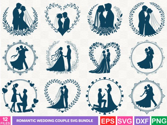 Crafting Timeless Memories: The Romantic Wedding Couple SVG