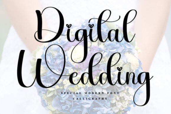 Digital Wedding: A Font for Modern Romance and Bold Branding