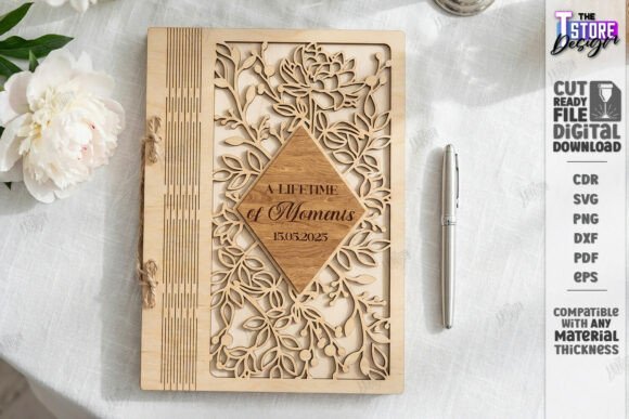 Elegant Wedding Guest Book Laser Cut: A Digital Blueprint for Lasting Memories