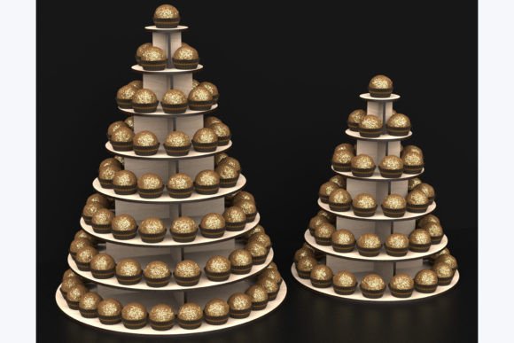 Elevate Your Dessert Display: The Laser Cut Wedding Cake Treat Stand SVG