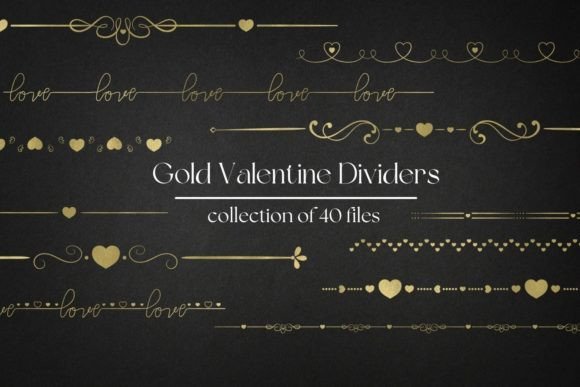 Gold Wedding Dividers: Adding a Touch of Valentine Elegance