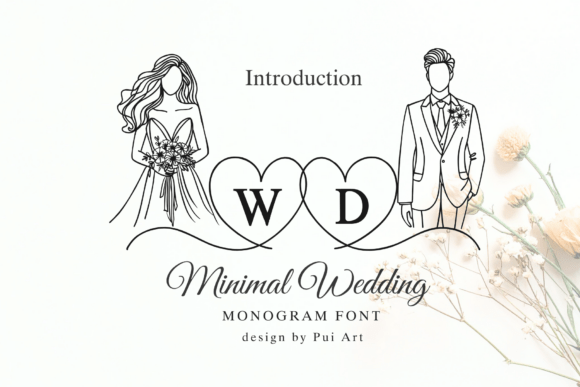Minimal Wedding Monogram: A Modern Alphabet for Timeless Designs