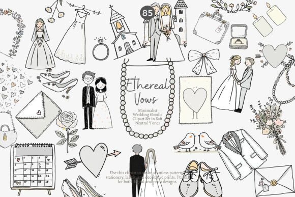 Minimalist Wedding Doodle Clipart Png: A Complete Guide for Designers