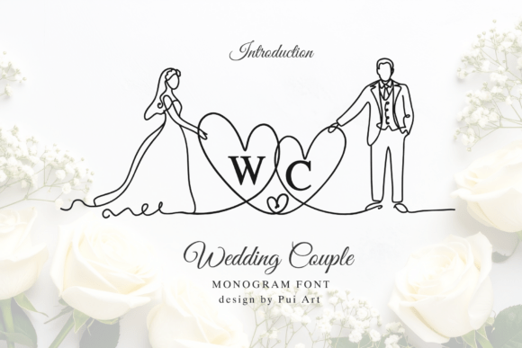 The Typeface That Tells Your Love Story: A Designer's Look at Wedding Couple Monogram