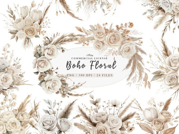 Watercolor White Boho Wedding Floral PNG: A Designer's Guide
